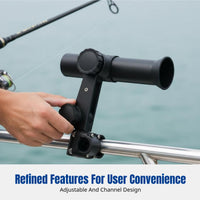 Stainless Steel Fishing Rod Holder, Motorcycle Mount, Boat Support, Adjustable Tube, Outdoor Accessory