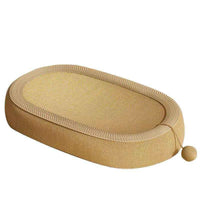 Sisal Cat Scratcher Bed with Ball, Durable, No Shedding, for Cats