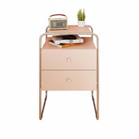 Bauhaus Aesthetic 3-Drawer Nightstand Large Capacity Drawer Cabinet with Cylindrical Frame Strong Load-Bearing Bedside Table Easy to Clean for Design Enthusiasts, Homeowners, Apartment Dwellers, Small Space, Dorm Room, Dormitory, Home Office