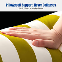 Plush Christmas Candy Bolster Pillow, Minimalist Striped Cushion, Cylindrical Decorative Throw for Sofa, Bed, Car, Office