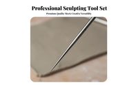 Stainless Steel Sculpting Tools Rust-Resistant Metal Clay Modeling Tool