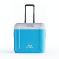 Wheeled Ice Chest Retractable Ice Chest with Wheels for Picnics, Tailgating