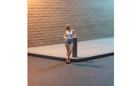 1:64 Scale Female Figure Resin Material Muscular Woman Model Realistic Design Car Model Companion Figure for Collectors