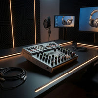 Digital Audio Mixer Slanted Tabletop Mixer Simple Stereo for Podcasters