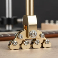 Self-Adjusting Curve Fret Installation Head Adjustable Radius Guitar Fret Press Brass Body Stringed Instrument Gear