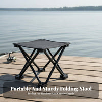 Foldable Design space-saving Folding Stool Lightweight backrestpacking Stool Thickened material Portable Seat Quick Setup for Campers, journeyers, Fishing, Hiking, outdoor meals, Gardening