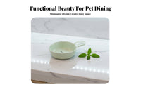 No-Spill Design Ceramic Cat Bowl Easy to Clean Anti-Tip Cat Food Dish Long-Lasting for Kittens, Small Dogs, Kitchen, Indoor, Floor