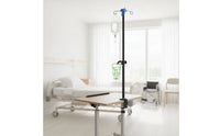 Bedside Intravenous Stand Portable IV Pole with Clamp Clamp-on IV Stand Space-Saving Equipment Long-Lasting for Patients