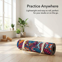 Non-Slip Mat Towel Suede Microfiber for Hot Pilates Gym Workout, Fitness with Mesh Carrying Bag, 72"X 26.8