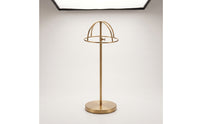 Stainless Steel Hat Display Stand Freestanding Hat Display with Round Base Brushed Metal Rust-Resistant for Retailers