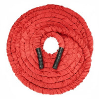 Red Battle Rope, Home Gym, Power, Muscle, HIIT, MMA Training