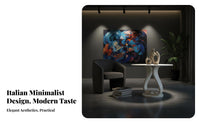 Distinctive Irregular Shape Asymmetrical Pedestal Table Light Luxury Pedestal Dining Table Italian design Household Furniture Minimalist Design for Apartment Dwellers, Interior Designers, Small areas, Restaurant, Living Room, Kitchen