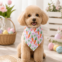 Dog Bandana For Easter, Cartoon Polyester Design, 64x45cm Pet Neckerchief, Big Brother Dog Bandana