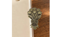 Journal Clip Antique Bronze Floral Clip Carved for Journalists, Journaling, Desk Display