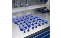 30 Pieces Textured Dent Repair Pads with Threaded Stem Oval Dent Pulling Pads Convex Straight for DIYers