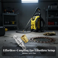 2 Pieces 1/4 Inch Quick Connect Jetting Nozzle 5000 PSI Rated Sewer Cleaner Nozzle Heavy Duty Stainless Steel Pressure Washer Drain Cleaner Attachment