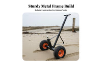 Kayak Transport Cart Multi-Terrain Kayak Trolley Cart Heavy-Duty Construction Canoe Trolley for Kayakers, Outdoor Enthusiasts, Beach, Riverside
