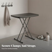 Space-Saving Grooming Table Arm with Clamp Easy Installation Pet Grooming Table Arm Rustproof for DIY Groomers