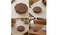 Premium Solid Walnut Display Base Minimalist Walnut Display Base Modern Wooden Pedestal Simple for Collectors