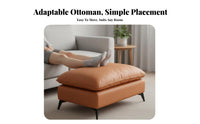 Upholstered Ottoman Removable and Cleanable Upholstered Stool with Legs Minimalist Design Detachable Pad for Adults, Entryway