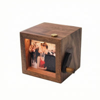 Photo Flipbook Frame Interactive Flipbook Box with Hand Crank Compact Mechanical Picture Scroller for Couples