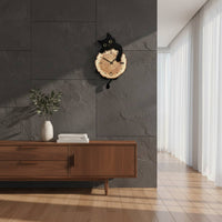 Feline Wall Clock Modern Minimalist Cat Clock Creative Decorative Home Decor