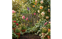 Plant Trellis Easy to Install Plant Support Garden Decor Texture Metal Blossom Stake