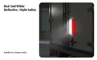 Easy to Install Red White Reflector Plate Long-Lasting Truck Hauling Unit Warning Reflector Universal Fit for Vehicle Owners, Trucks