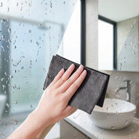Super-fine Microfibre Cloth and Thickened Magic Cleaning Cloth, Microfibre Towel for Glass and Mirrors, Washable Car Detailing Cloth