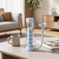 Handheld Breathing Device with Adjustable Resistance Portable Breathing Training Device Lightweight Respiratory Exerciser with Mouthpiece Compact for Athletes, Singers, Home Workouts, Office