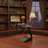 WW2 Classic Fighter Fighter Model Ready-Made Historic Warplane Model Painted Finish Alloy Plane Reproduction for Collection Cabinet