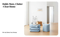 Large Textile Storage Bag High-Capacity Foldable Storage Bag Closure Ed Textile Tote Odorless Foldable Clothes Bin Double