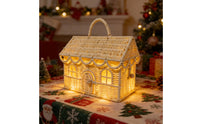Woven House Basket Border House-Shaped Basket Gift Presentation