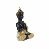 Finish Thai Design Buddha Ornament Meditative Pose Thai Buddha Sculpture Hand-Painted Details for Mindful Movement Practitioners