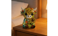 Cute Decor Highland Cow Night Light Gift Idea Colorful Cow Bedside Light for Bedroom