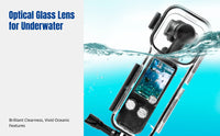 Waterproof Case for DJI Pocket 3, Diving Housing, 60m Underwater Protection, Osmo Action Camera Compatible, Swimming, Surfing