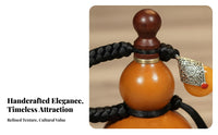 Gourd Beverage Bottle Leak-Resistant Chinese Beverage Gourd Hu Lu Bottle Symbol of Good Fortune Includes Display Stand