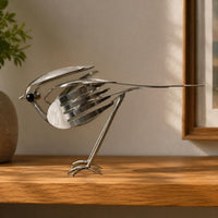 Scrap Bird Sculpture Art Handmade Metal Statue Gift Idea Sculpture for Garden