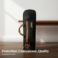 Thickened Padding Trumpet Gig Bag Double Carry Design Trumpet Carrying Bag Adjustable Shoulder Strap for Musicians, Performance, Travel