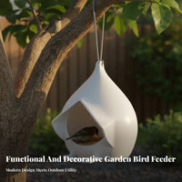 Weather-Resistant Hanging Bird Feeder Easy to Clean Outdoor Birdfeeder Rust-Proof for Backyard, Patio