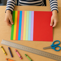 Colored Cardstock Paper for Crafts and Art Projects, A4/8K/4K/A3 Sizes, Multi-Color Packs