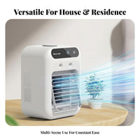 Desktop Misting Fan Humidifier Function Mini Water-Cooled Chiller Quiet Water-Cooled Air Chiller for Students, Office Workers, Dorm Room
