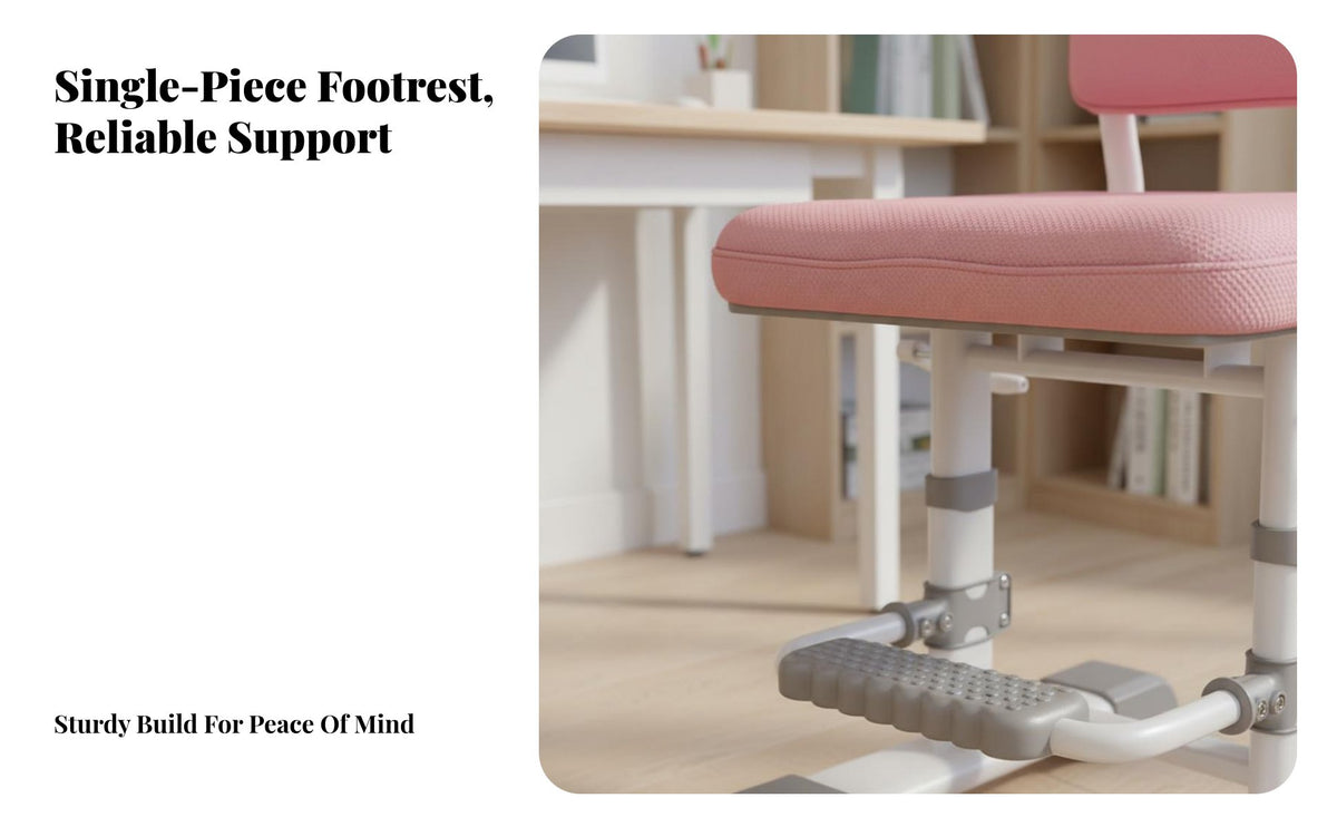 Grows with Child Children's Learning Chair Stable & Safe Adjustable Student Chair High Load Capacity Kids' Furniture Easy to Assemble for Students, Boys, Girls, Studying, Study Room, School, Bedroom
