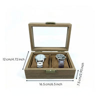 Clear View Lid Watch Storage Box Premium Design Watch Display Case Dust-Proof Soft Interior Pillows for Men, Bedroom, Closet