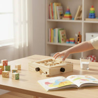 Hand-Eye Coordination Wooden Labyrinth Game Natural Wood Ball in a Maze Game Brain Teaser Tilting Maze Board for Children