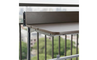 Balcony Railing Hanging Table Space-Saving Folding Balcony Table Multi-Functional Adjustable Hanging Desk for Small Areas