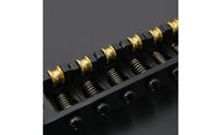 Guitar Roller Saddle Bridge Individual Intonation Adjustment Roller Bridge with Posts Tuning Stability Hardware for Guitarists, Luthier
