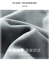 青少年羊羔毛绒外套男款冬季加绒厚连帽潮保暖初高中大学生棉衣服