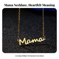 Mama Necklace Elegant Design Mother Necklace Versatile Design for Moms, Moms