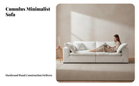 Sectional plush Sofa Minimalist Aesthetic Sectional Couch Deep Seat Living Room Seating for Apartment Dwellers, Families, Lounge Area, Family Gatherings